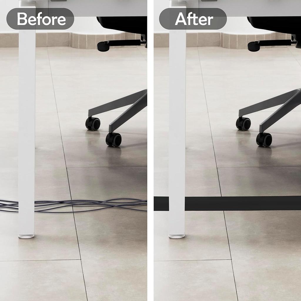 1pc Floor Cord Cover, PVC Soft Cord Covers,Cord Cover Floor, PVC Cord Covers for Wires on Floor for Hide Extension Cords & Preve