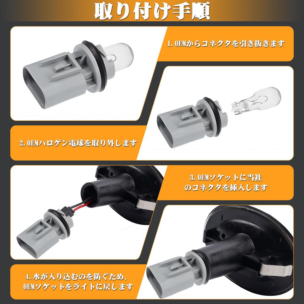 GemPro Mini R55 R56 R57 R58 R59 LED Side Marker Turn Signal Sequential Amber