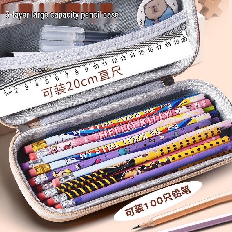 Capybara Pencil Case for Kids, Large Capacity, Cute and Popular Design