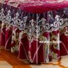 Crystal Plush Thickness Bed Skirt Lace Thermal Home Decor Bedroom 1.5M 1.8M King Size Bed Cover Bedspread No Pillowcase