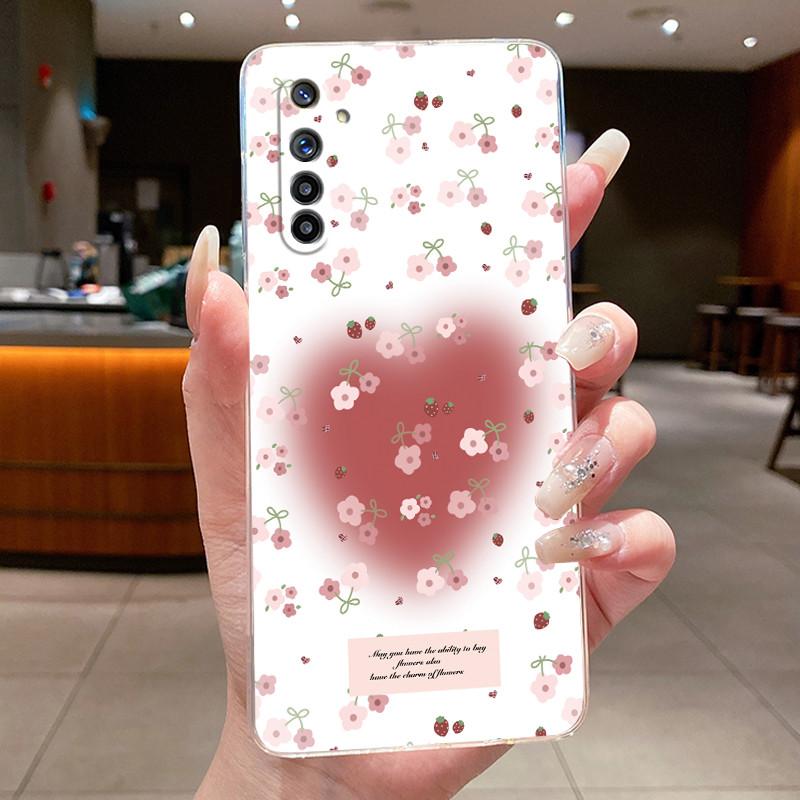 Coque Pour Realme 6 6i 6s 6 Pro Fleur Papillon Nœud Étuis Téléphone Realme6 6Pro 6S 6i Capa Silicone Souple TPU Transparent Gelée Housse