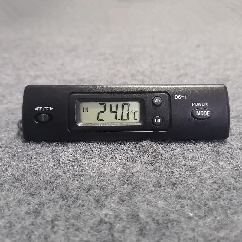 Car Thermometer, Car Temperature Digital Clock Multifunctional High Accuracy Electronic ABS Clock Car Digital Clock for Vehicle Car