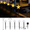 Christmas Solar Pathway Lights, Set of 5 Waterproof Landscape Christmas Lights, Stake Christmas Decorations, LED Lights for Yard Lawn Walkway Decor