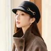 French Woolen Cap Women's Fashion Foreign Style Top Hat Autumn and Winter Warm Equestrian Hat Fisherman Hat