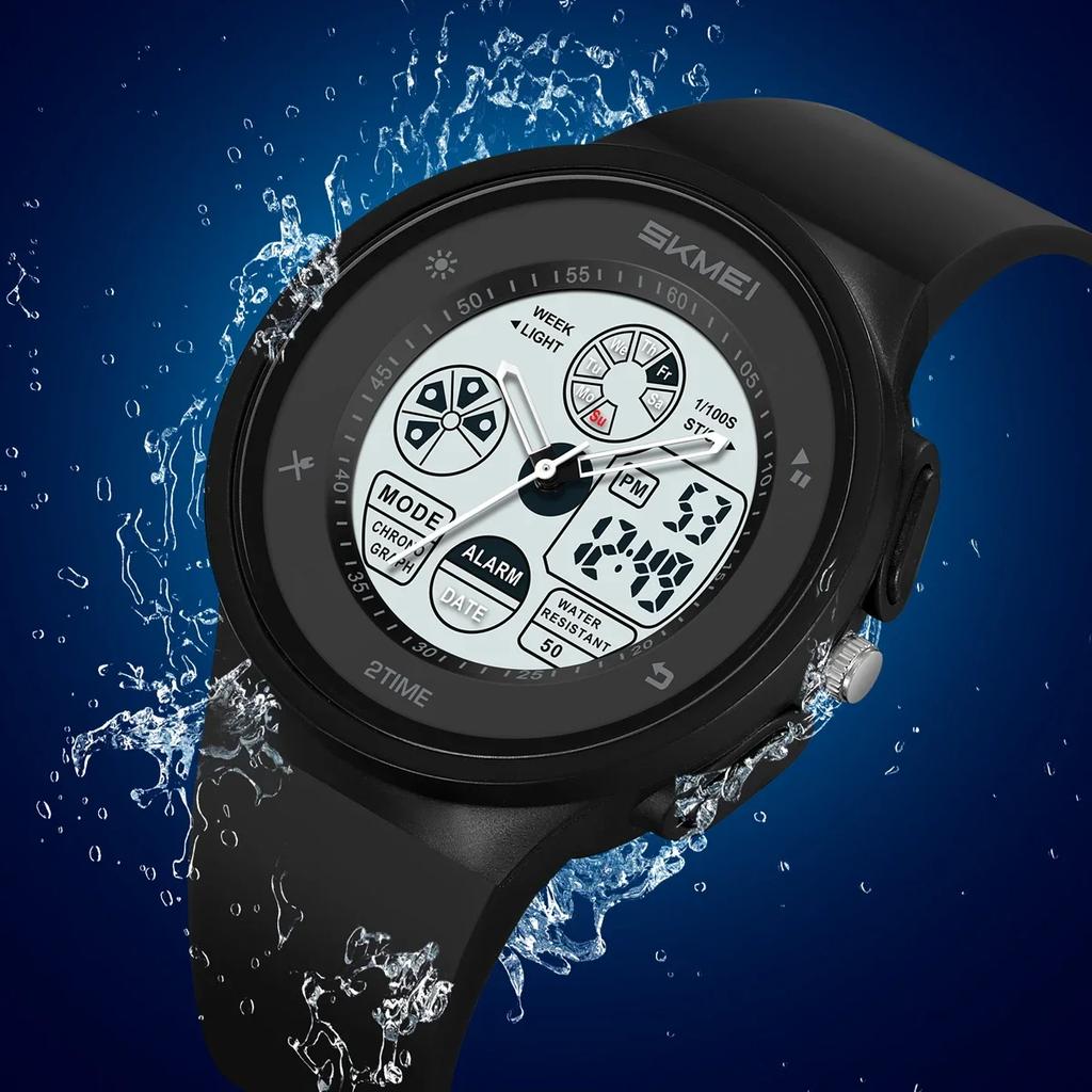SKMEI 2346 Watch Casual Sports Watches For Men Women Waterproof Wristwatches Clock Horloges Mannen Fashion Digital Electronic