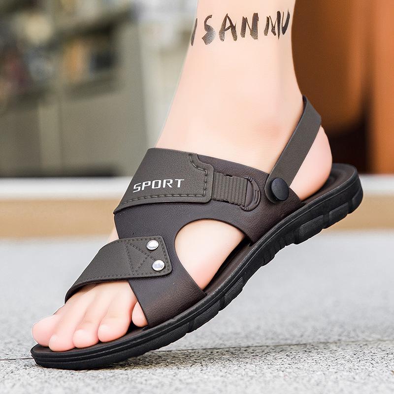Summer Men Sandals Open Toe Flat Mens Casual Shoes Outdoor Walking Sandals for Men Beach Shoes Sandalias Hombre Men Slippers