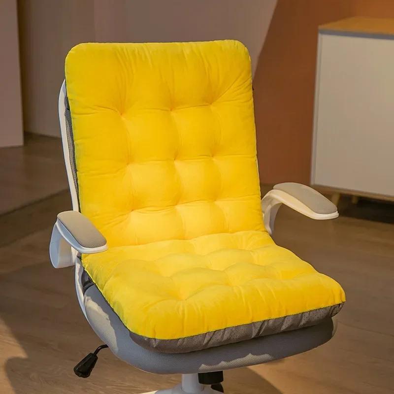 Thicken One-piece Cushion Office Sedentary Butt Mat Student Seat Back Cushions Waist Support Chair Backrest Mat Home Decoration
