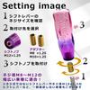 Tonra Crystal Shift Knob Universal Adapter M8 M10 M12 45x150mm 280g MT AT Car Twist Purple Green