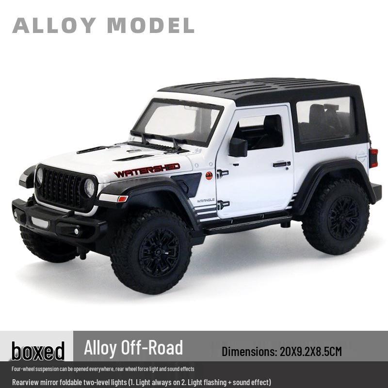 1/24 Alloy Off-Road Vehicle Model Pull-Back Toy with Sound & Light