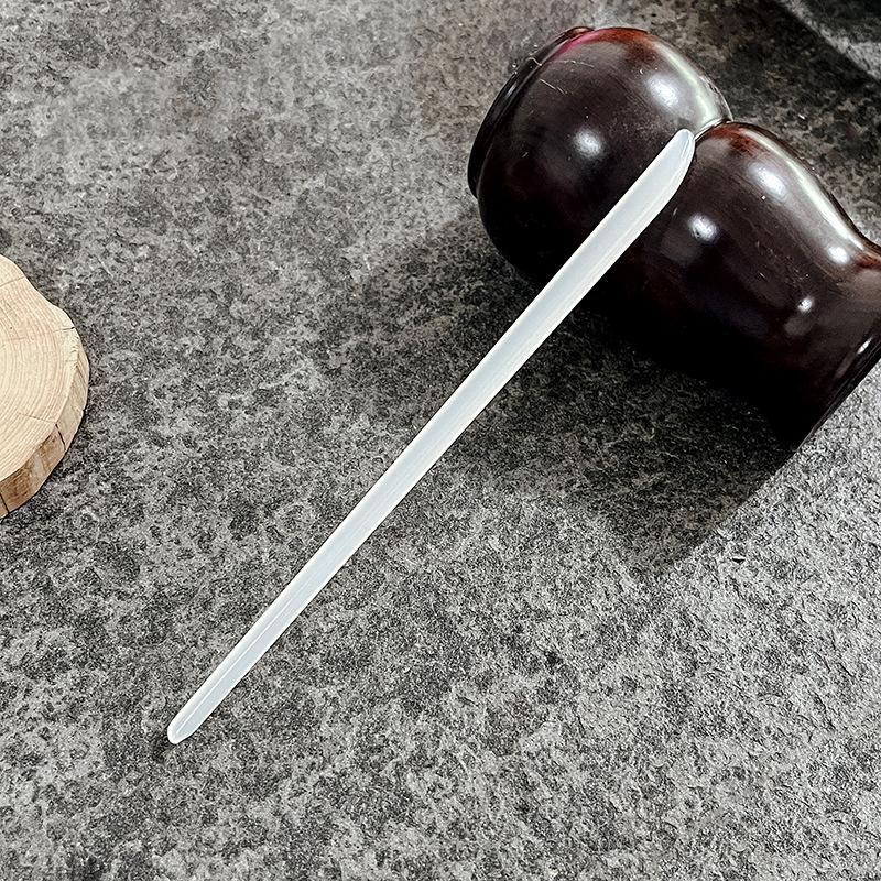 Imitation Jade Ancient Wind Hairpin Daily Hair Coiffure Hanfu Bamboo Xiangyun Cheongsam Hair Pulling Pill Head Multicolor Hairpin
