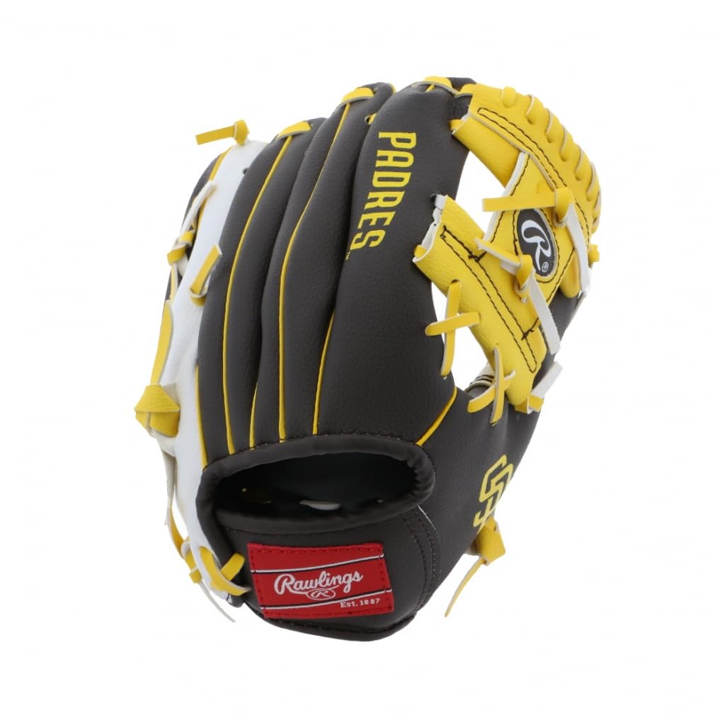 Rawlings Youth Baseball Glove San Diego Padres Player Series 10-inch Junior Kids Team Logo SAP10-22000019111