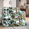 1pc Dogs Bones Lightweight Flannel Blanket, Comfortable and Warm Blanket, for Office and Camping Sofa Bed, Livingroom202