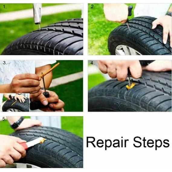 Tire Plugs 150Pcs,Rubber Tire Repair Plugs Automotive Tire Puncture Repair Tool 4" X 1/4" For Tubeless Tires