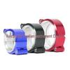 Aluminum Alloy V-Band Flange Clamp with Adjustable Buckle, Available In 2", 2.5", and 3" Diameters.
