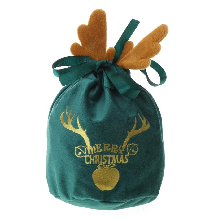 Practical and Lightweight Velvets Bag Drawstring Pouch for Year Round Storage зелёный 559₽