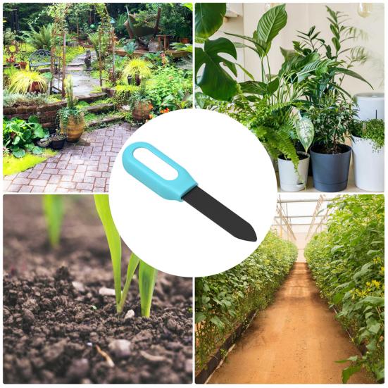 Soil Moisture Sensor Wireless Plant Humidity Temperature Detector 2-in-1 LED Intelligent Measuring Instrument for Potted Plants Greenhouse