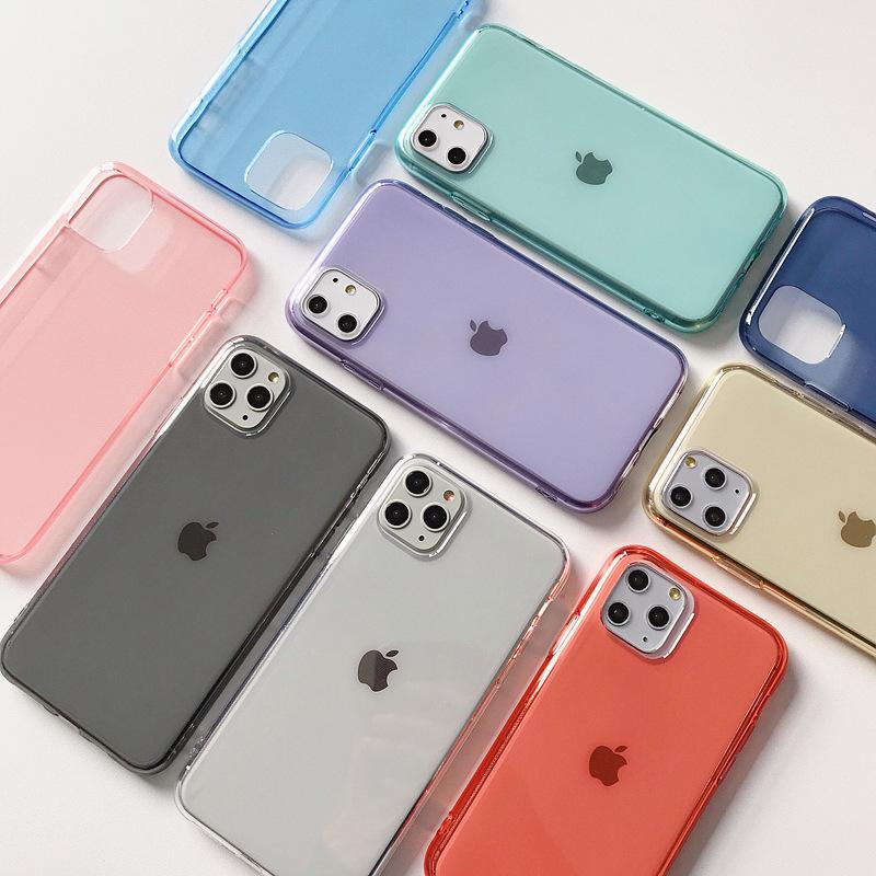 iPhone17 Transparent Color Soft Case Apple 17PROMAX Mobile Phone Case Transparent Soft Case Apple 14PRO Suitable