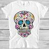 Sugar Skull T Shirt Calavera Art Mandala Present Funny Cool Gift Tee M197