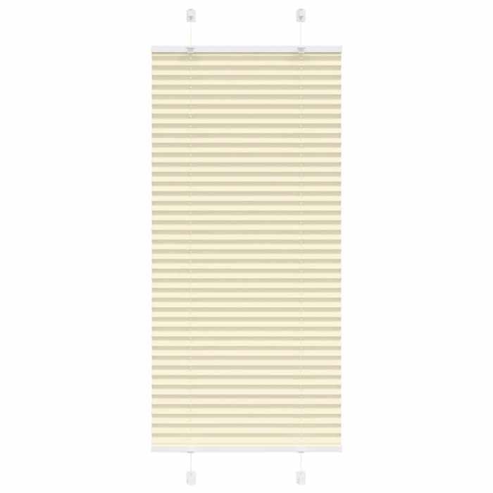 VidaXL Store Plissé Crème 65x150 Cm Largeur Du Tissu 64,4 Cm Polyester, Store Plissé De Fenêtre, Store Accordéon, Store 4015289