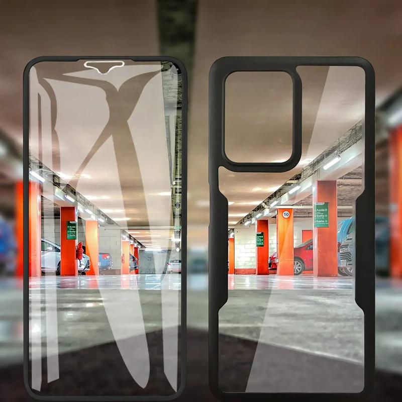 360 Full Shockproof Silicone Case For Xiaomi Redmi Note 11 12 13 14 Clear PC Dual Layer Phone Case Cover For Redmi Note 10 9 Pro