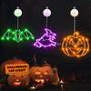 3pcs Halloween Lights Decorations Light Up Decorations with Suction Cup & Hooks