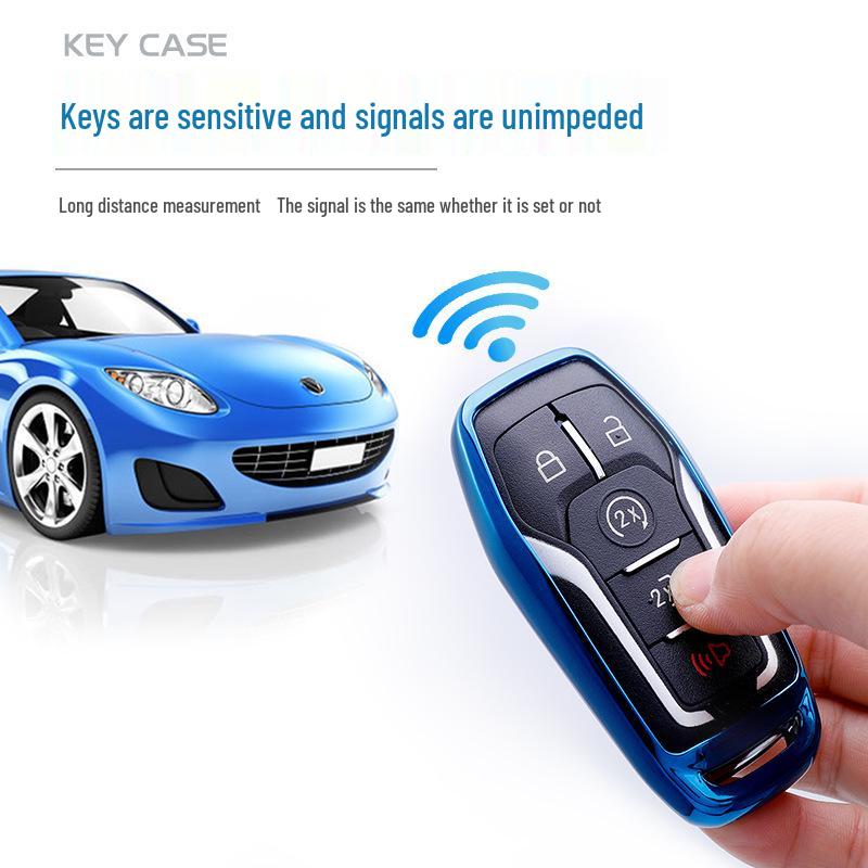 Ford Key Case for Mustang, Taurus, Explorer, Raptor, F-150 - Half-Pack Key Shell