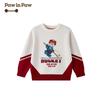 PawinPaw Boys' Cartoon Bear Color-block Round Neck Sweater