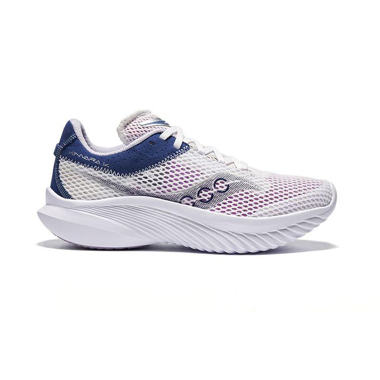 SAUCONY Kinvara 14 Lightweight Comfortable Low-Top Running Shoes Women Sneaker White Lavender S10823-34