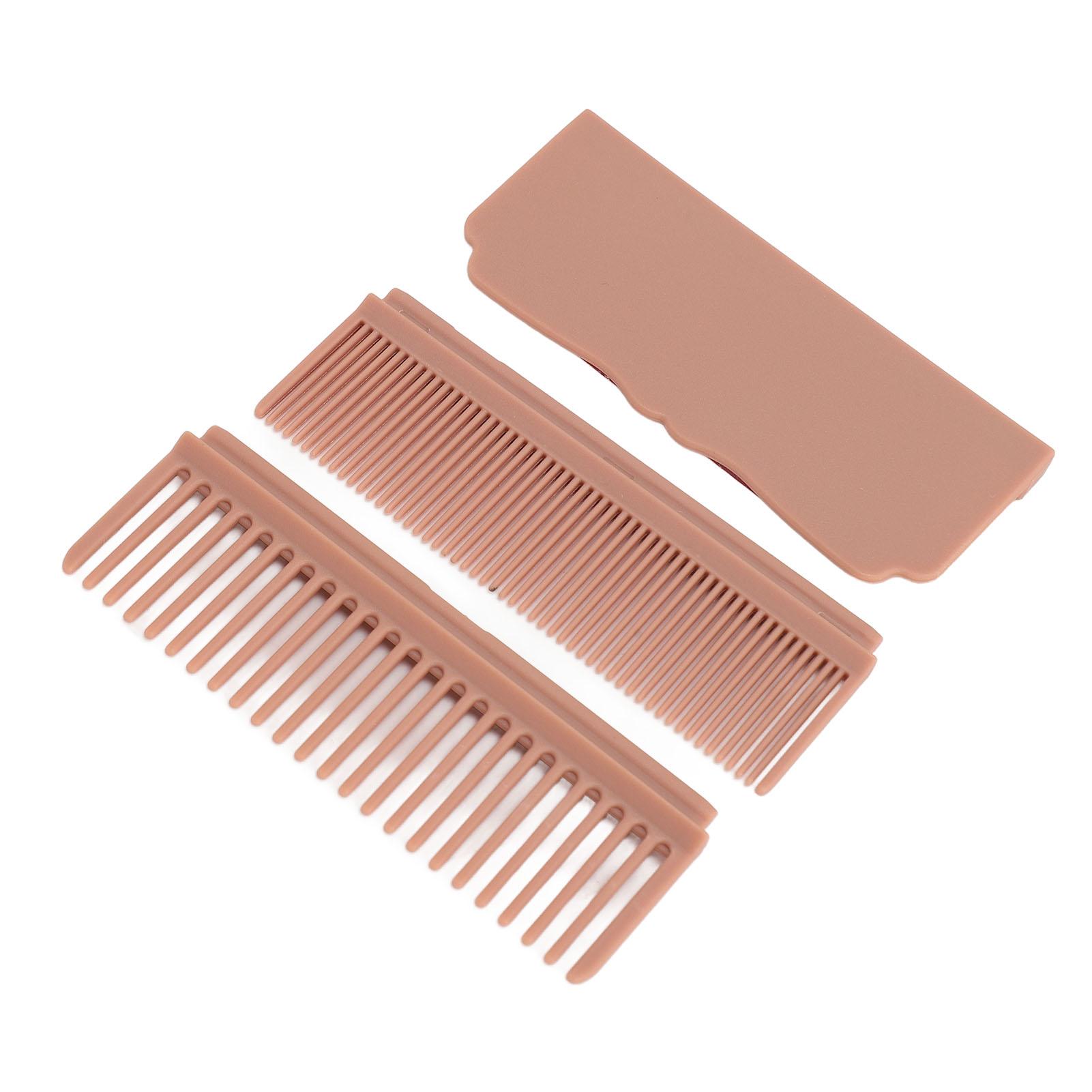 

2Pcs Hair Straightener Comb Carbon Portable Hair Styling Comb for Home Salon Dorm
