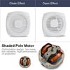 12W 4 Inch Kitchen Bathroom Window Ceiling Wall Mount Ventilation Exhaust Fan White