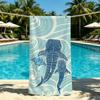 Towel For Outdoor Camping Beach Towel Shark Super Absorbent Whale Quick-Drying Anime Summer Cartoon Towel