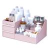 Cosmetic Storage Box Elegant Multifunctional Countertop Makeup Organizer with Drawers for School Office Art Supplies M