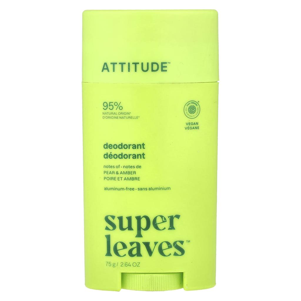 ATTITUDE Super Leaves™, Deodorant Stick, Pear & Pumpkin, 75g (2.64oz)