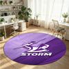 Tapis rond en velours de cristal imprimé Melbourne Storm, tapis de sol doux antidérapant pour chambre à coucher, cadeau de vacances