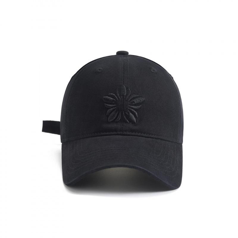 Spring And Summer Solid Color Edelweiss Embroidered Baseball Cap Casual Versatile Face Small Sunshade Fashion Cap