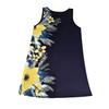 Women's Sleeveless Crew Neck Tank Dress Vibrant All-Over Floral Print Dresses Machine Washable Elegant Summer Dress Y2k Clothes