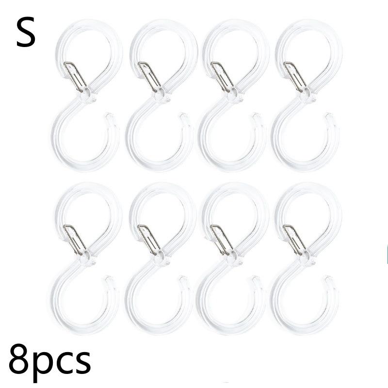 8 Stuks Stijlvolle & Duurzame S-Vorm Hangerhaken Multifunctionele Keuken Huis Duurzaam Organisatie S Winddichte Haken Lock Hangerhaken