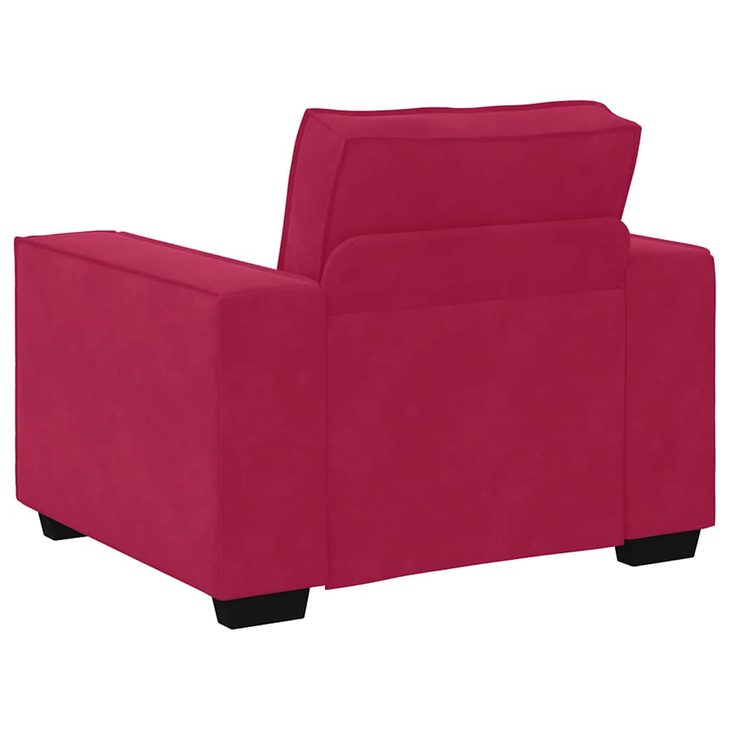 Armchair Burgundy 100x78x84 cm Velvet