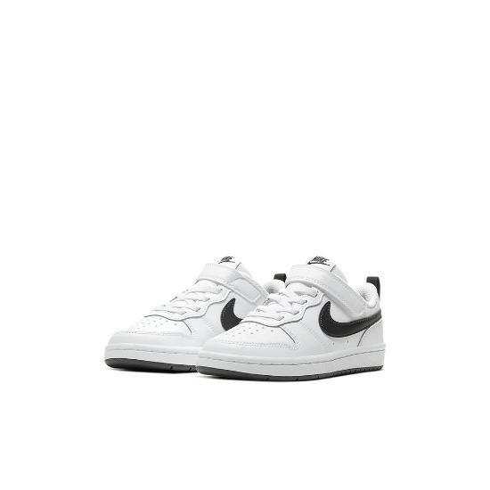 

Nike Court Borough Low 2 PS White Black BQ5451-104 EU 28 білий/чорний