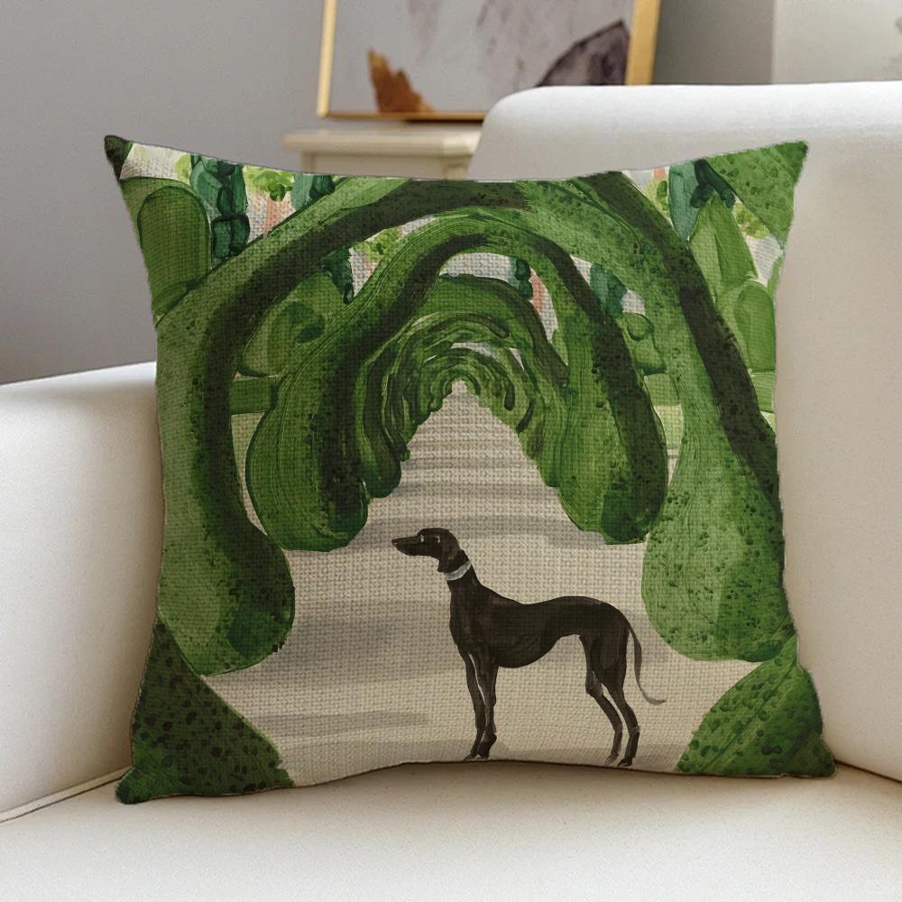 P-Yukiko Noritake Cushion Cover Natural Linen Pillowcase Set, All-In-One Decor For Sofa, Bedroom & Chair