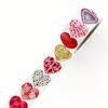1 Roll of Heart-Shaped Gift Decoration Stickers