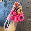 Keychain Pendant Gym-Inspired Design Men Gym Keychain with Dumbbells Kettlebells Fitness Weight Plates Sports Key Holder
