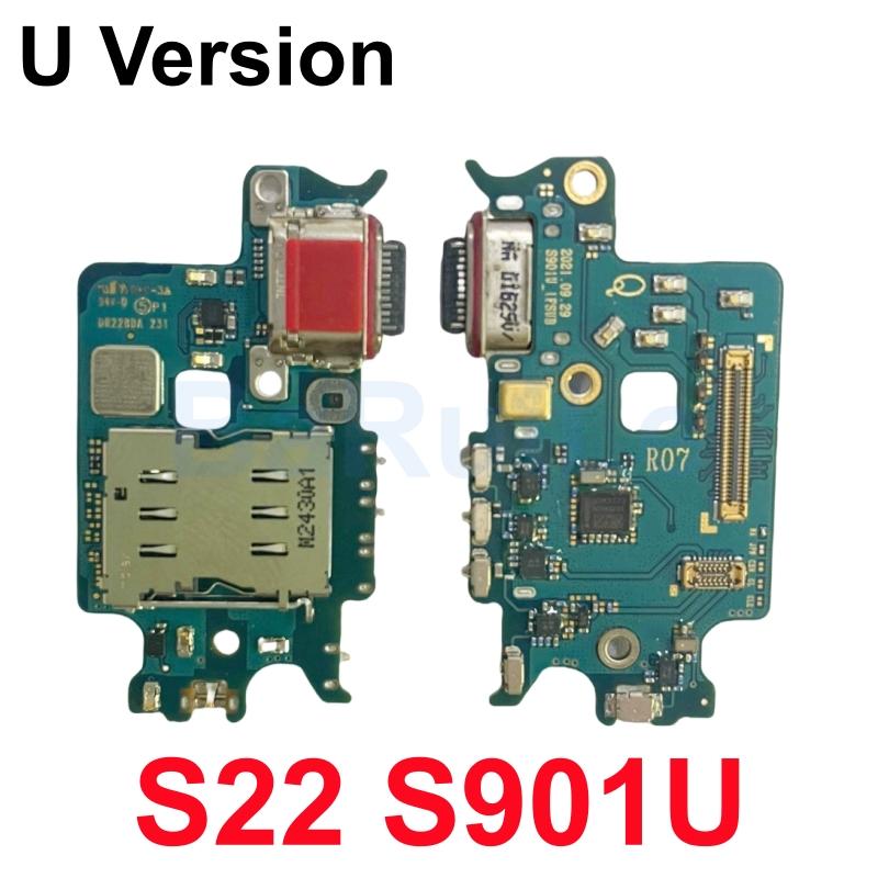 USB Charging Port For Samsung S21 S22 Ultra S23 S24 S25 Plus G998U S901U S908U S928U Charger USB Dock Connector Board Flex Cable