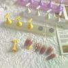1 Set Gel Unghie Finte Tips Allenamento Display Supporto Base Smalto Cristallo Colorato Nail Art Strumenti Manicure