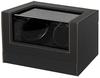 IGIMI Watch Winding Machine, Black Synthetic Leather, 2-Watch Winder, Mabuchi Motor, USB Compatible, 4 Modes, IG05050201002, IG-ZERO107B-1, Gift Wrapp