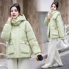 Thickened cotton jacket women's short loose ins Hong Kong style down cotton jacket student padded jacket new in 2025