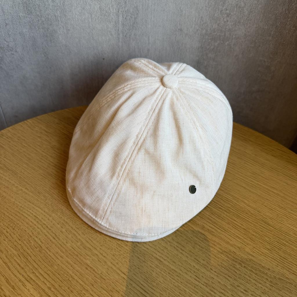 Vintage Cotton Linen Cap With Adjustable Fit For Summer Sun Protection