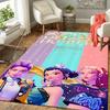1Pc Kpop Demon Hunters Rug, Office Carpet Indoor Outdoor Doormat, Non-Slip Soft, Living Room, Christmas Halloween Gift. M928700