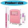 1 Set 2.0mm-6.0mm Crochet Hook Set Pink Gradient Knitting Needle Ergonomical Crochet Needle Crochet Accessories