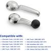 Window Crank Handle & Interior Door Handle Set For 1967-1996 Buick/Chevrolet/GMC Trucks SUVs Models,Chrome,Set Of 4